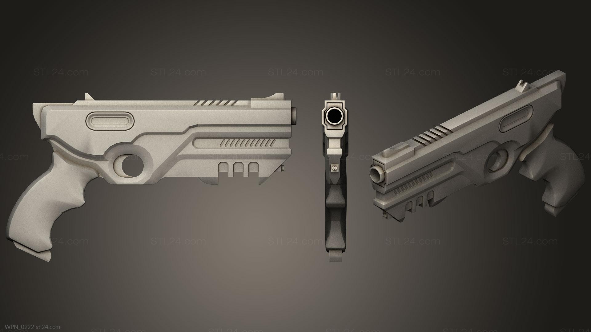 futuristic looking guns